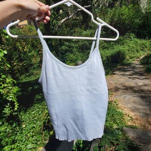 Blue Crop top